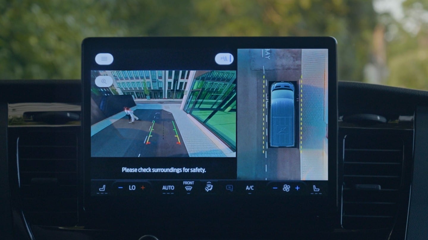 Ford Transit Van rear view camera view